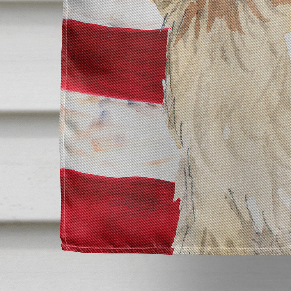 Patriotic USA Spinone Italiano House Flag 28x40 Porch Sleeve Pole Decorative Outside Yard Banner Artwork Wall Hanging, Polyester