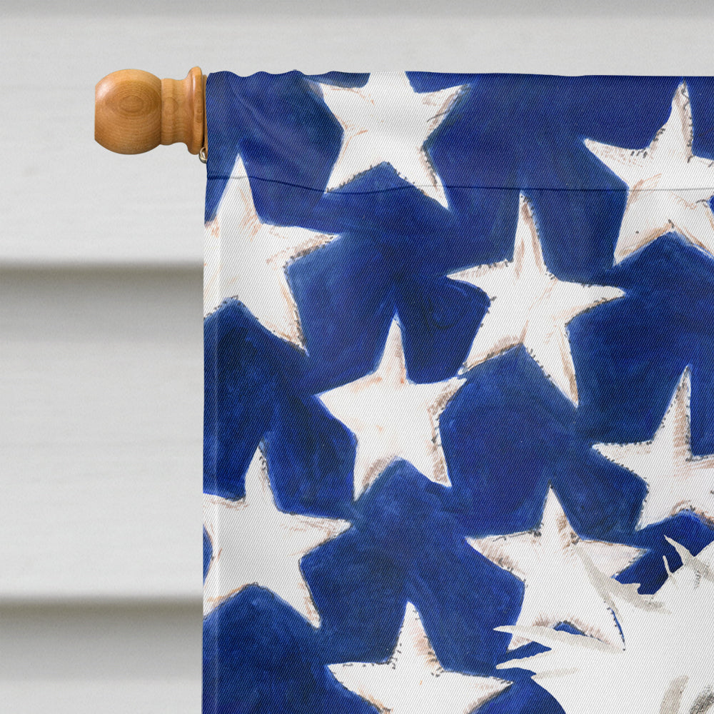 Patriotic USA Maltese House Flag 28x40 Porch Sleeve Pole Decorative Outside Yard Banner Artwork Wall Hanging, Polyester