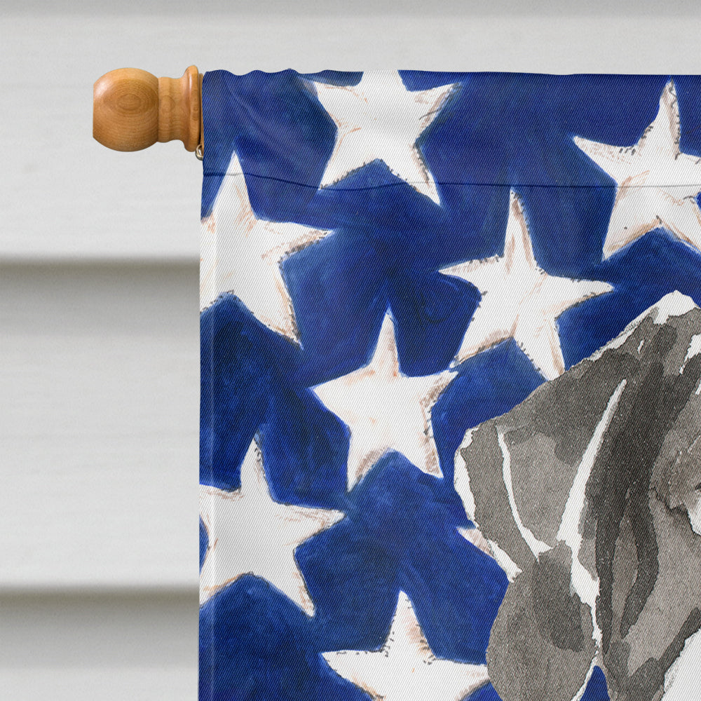 Patriotic USA English Pointer House Flag 28x40 Porch Sleeve Pole Decorative Outside Yard Banner Artwork Wall Hanging, Polyester