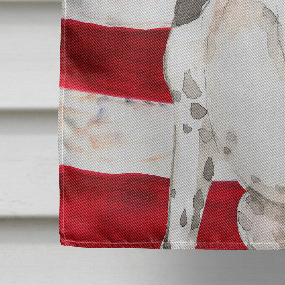 Patriotic USA English Pointer House Flag 28x40 Porch Sleeve Pole Decorative Outside Yard Banner Artwork Wall Hanging, Polyester
