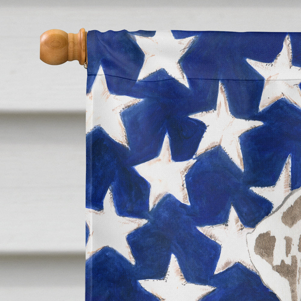Patriotic USA Catahoula Leopard Dog House Flag 28x40 Porch Sleeve Pole Decorative Outside Yard Banner Artwork Wall Hanging, Polyester