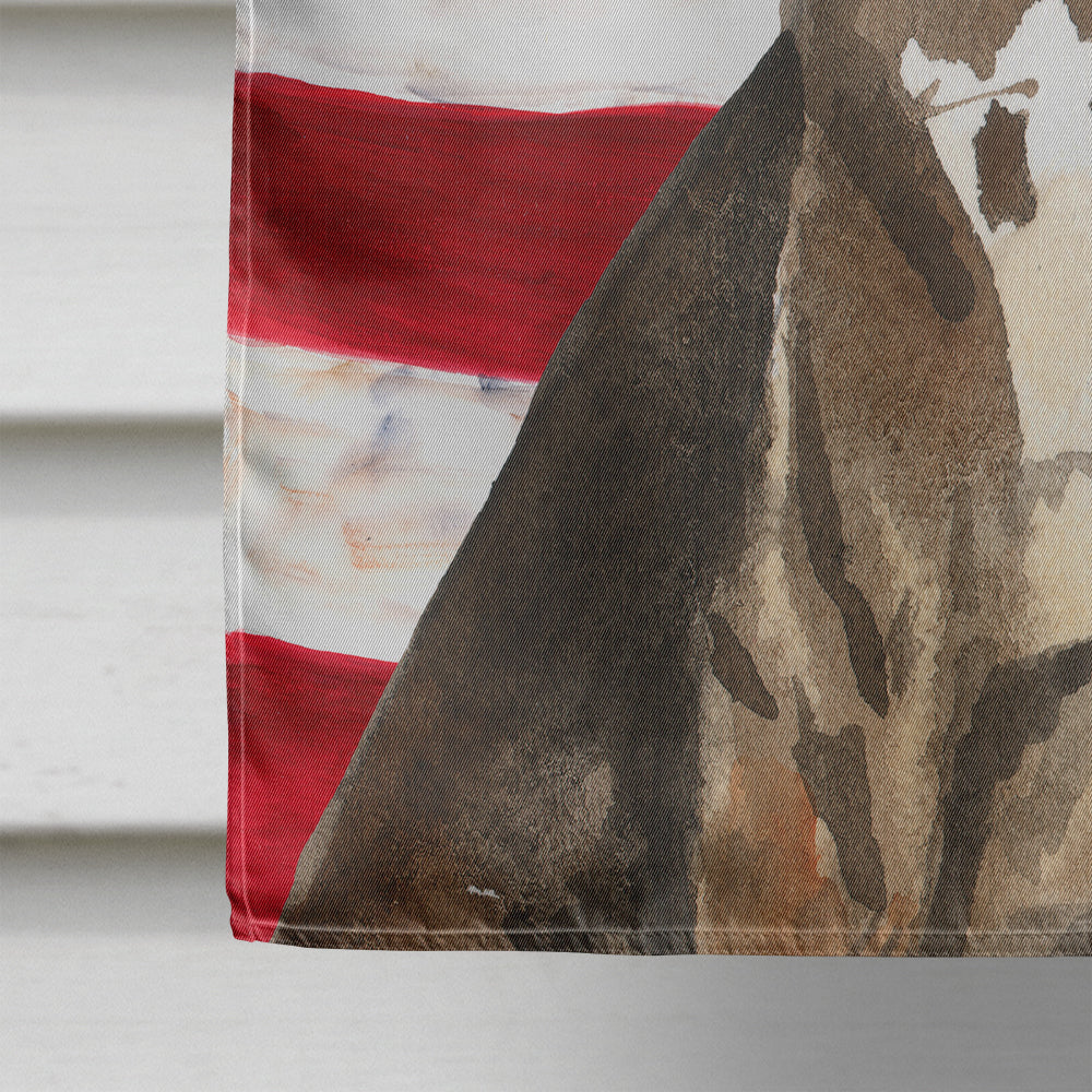 Patriotic USA Catahoula Leopard Dog House Flag 28x40 Porch Sleeve Pole Decorative Outside Yard Banner Artwork Wall Hanging, Polyester