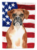 Patriotic USA Boxer House Flag 28x40 Porch Sleeve Pole Decorative Outside Yard Banner Artwork Wall Hanging, Polyester