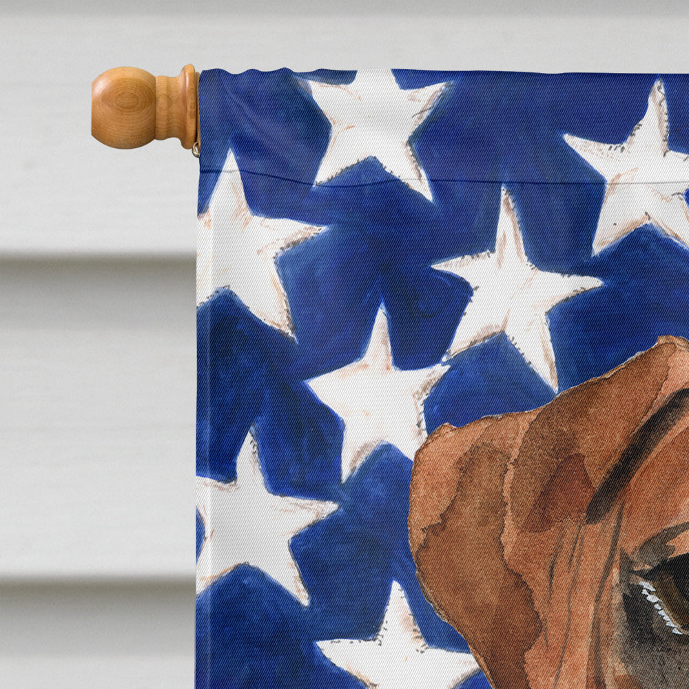 Patriotic USA Boxer House Flag 28x40 Porch Sleeve Pole Decorative Outside Yard Banner Artwork Wall Hanging, Polyester