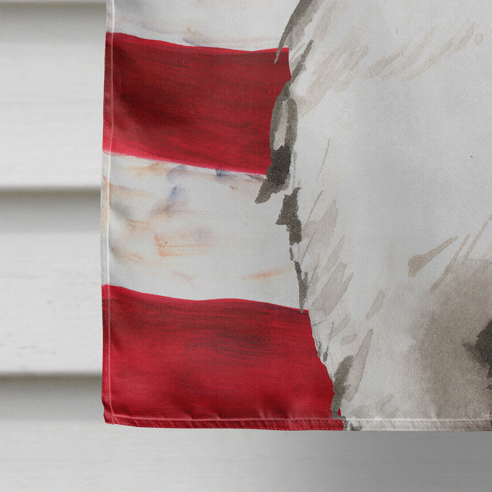 Patriotic USA Bernese Mountain Dog House Flag 28x40 Porch Sleeve Pole Decorative Outside Yard Banner Artwork Wall Hanging, Polyester