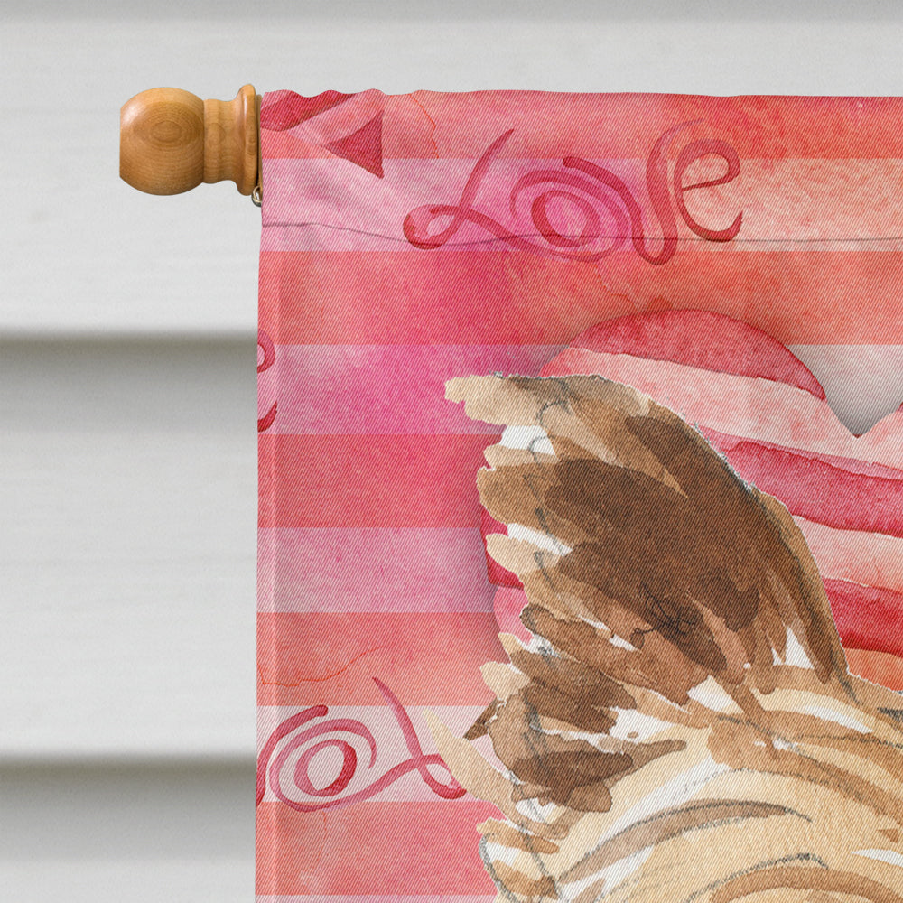 Love a Yorkie Yorkshire Terrier House Flag 28x40 Porch Sleeve Pole Decorative Outside Yard Banner Artwork Wall Hanging, Polyester