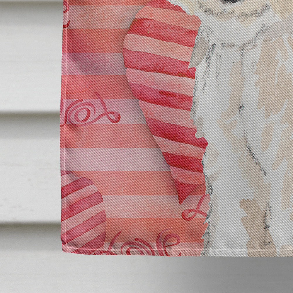 Love a Fox Terrier House Flag 28x40 Porch Sleeve Pole Decorative Outside Yard Banner Artwork Wall Hanging, Polyester