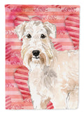 Love a Wheaten Terrier House Flag 28x40 Porch Sleeve Pole Decorative Outside Yard Banner Artwork Wall Hanging, Polyester