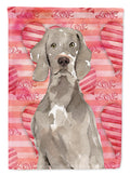 Love a Weimaraner House Flag 28x40 Porch Sleeve Pole Decorative Outside Yard Banner Artwork Wall Hanging, Polyester