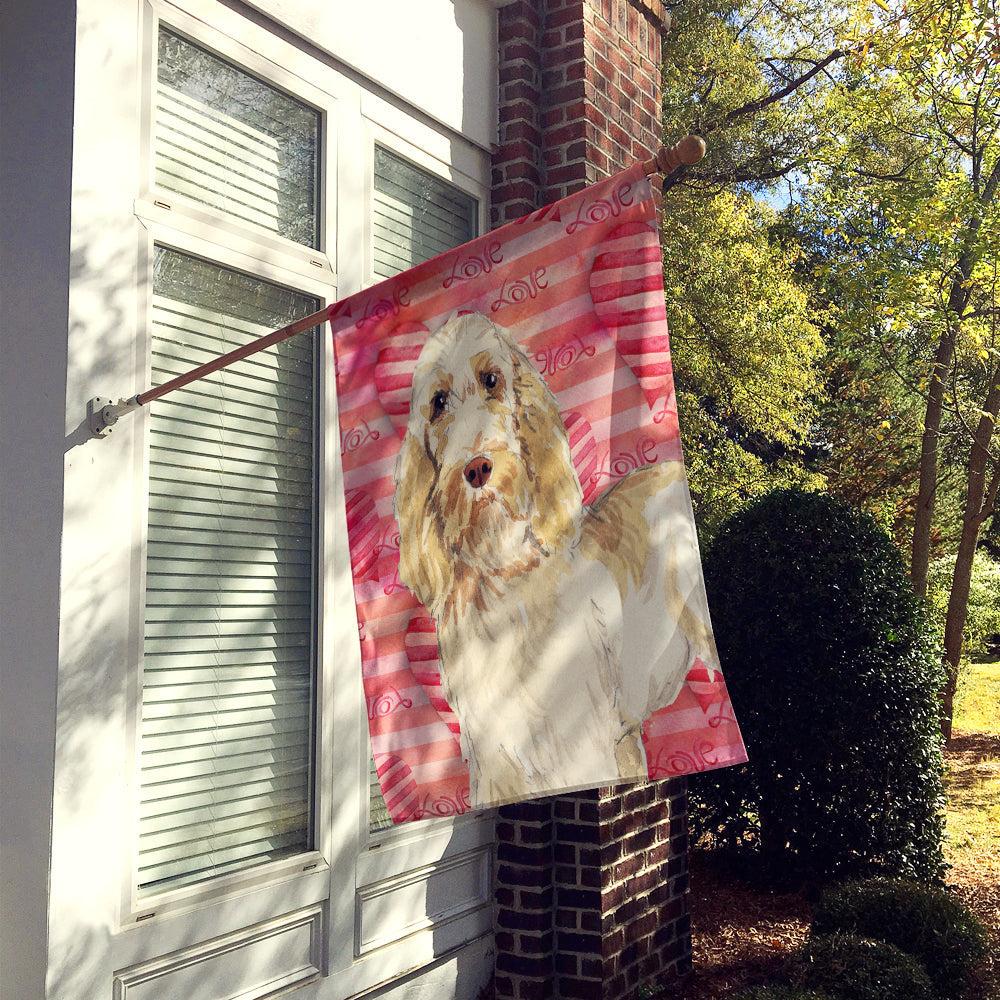 Love a Spinone Italiano House Flag 28x40 Porch Sleeve Pole Decorative Outside Yard Banner Artwork Wall Hanging, Polyester
