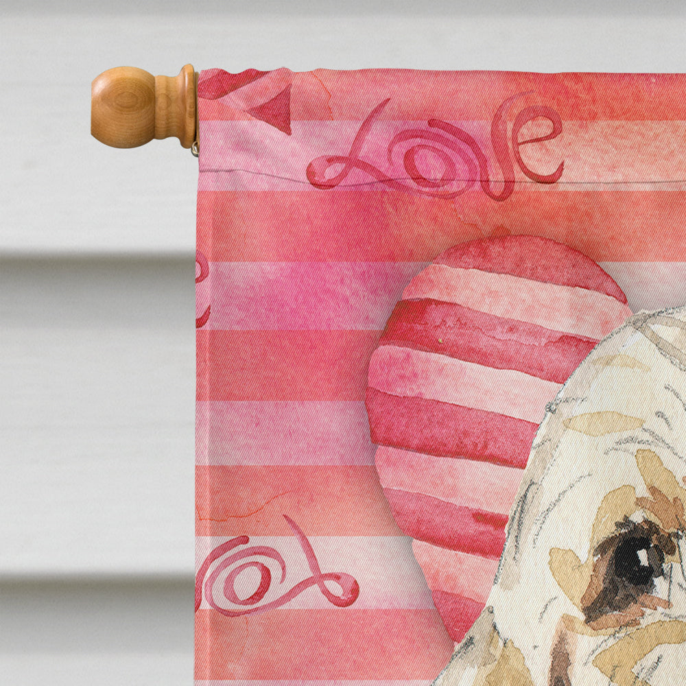Love a Spinone Italiano House Flag 28x40 Porch Sleeve Pole Decorative Outside Yard Banner Artwork Wall Hanging, Polyester