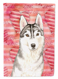 Love a Siberian Husky House Flag 28x40 Porch Sleeve Pole Decorative Outside Yard Banner Artwork Wall Hanging, Polyester
