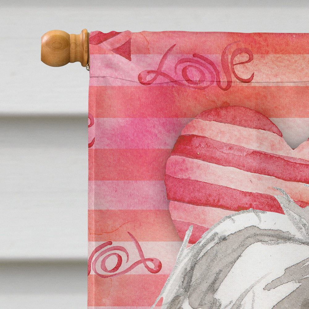 Love a Shih Tzu Puppy House Flag 28x40 Porch Sleeve Pole Decorative Outside Yard Banner Artwork Wall Hanging, Polyester