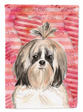 Love a Shih Tzu House Flag 28x40 Porch Sleeve Pole Decorative Outside Yard Banner Artwork Wall Hanging, Polyester