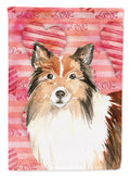 Love a Sheltie House Flag 28x40 Porch Sleeve Pole Decorative Outside Yard Banner Artwork Wall Hanging, Polyester