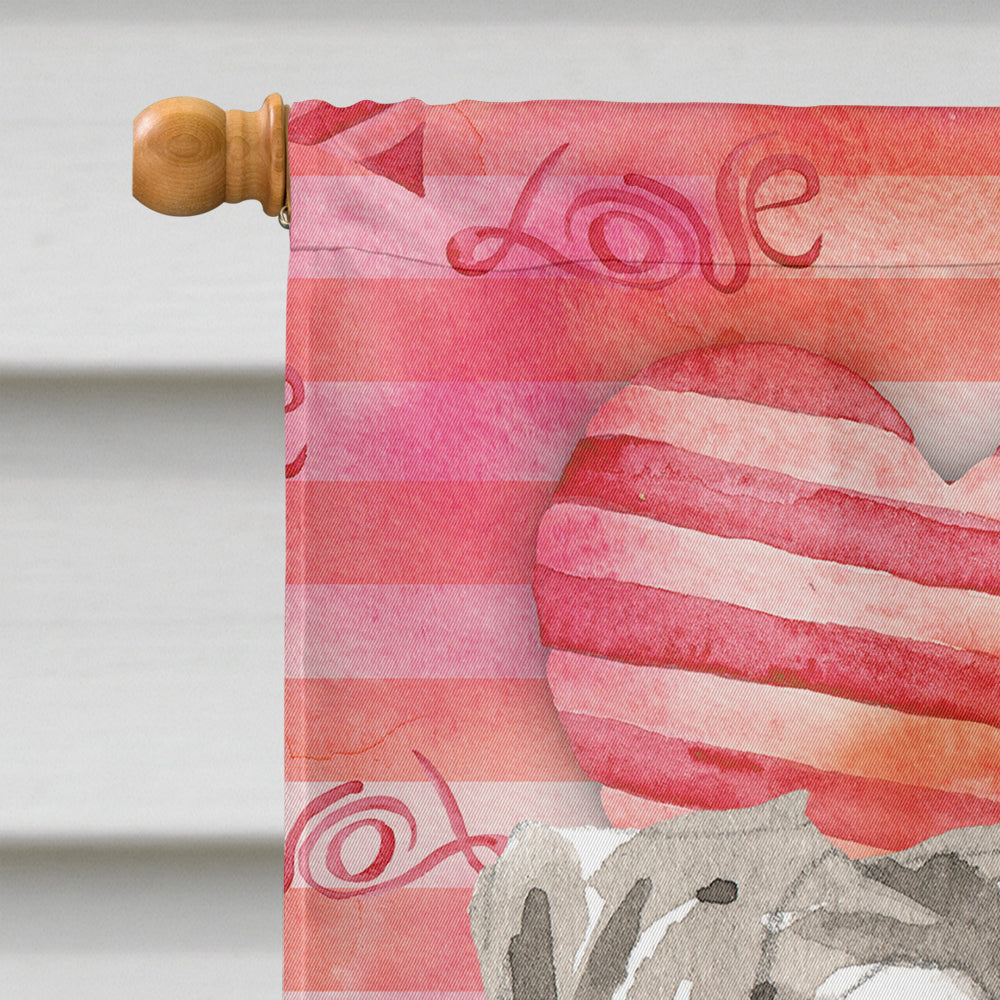 Love a Schnauzer #1 House Flag 28x40 Porch Sleeve Pole Decorative Outside Yard Banner Artwork Wall Hanging, Polyester