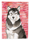 Love a Alaskan Malamute House Flag 28x40 Porch Sleeve Pole Decorative Outside Yard Banner Artwork Wall Hanging, Polyester