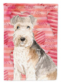 Love a Lakeland Terrier House Flag 28x40 Porch Sleeve Pole Decorative Outside Yard Banner Artwork Wall Hanging, Polyester
