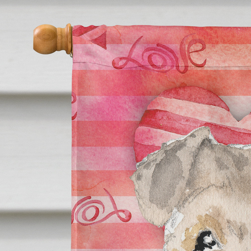 Love a Lakeland Terrier House Flag 28x40 Porch Sleeve Pole Decorative Outside Yard Banner Artwork Wall Hanging, Polyester