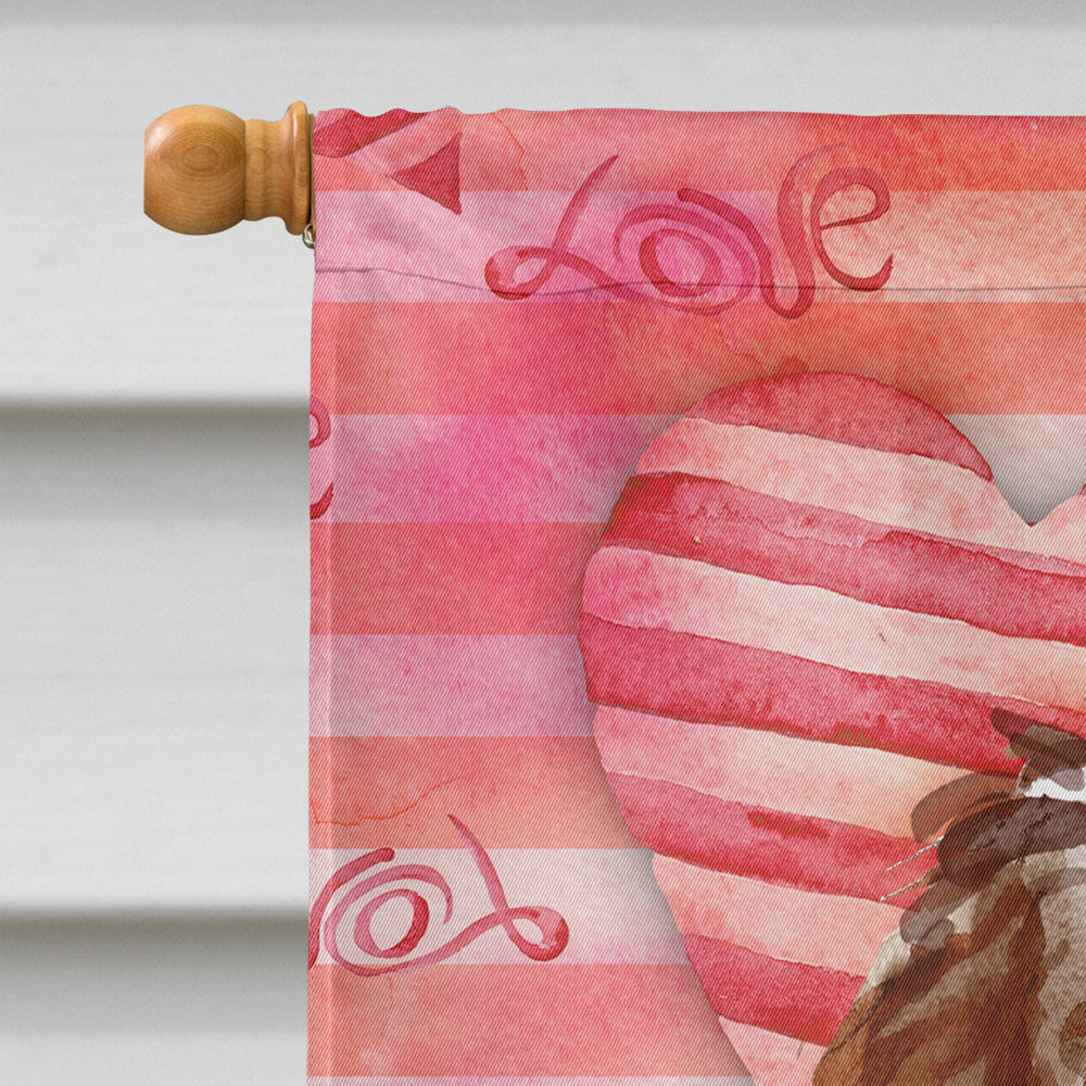 Love a Labradoodle House Flag 28x40 Porch Sleeve Pole Decorative Outside Yard Banner Artwork Wall Hanging, Polyester