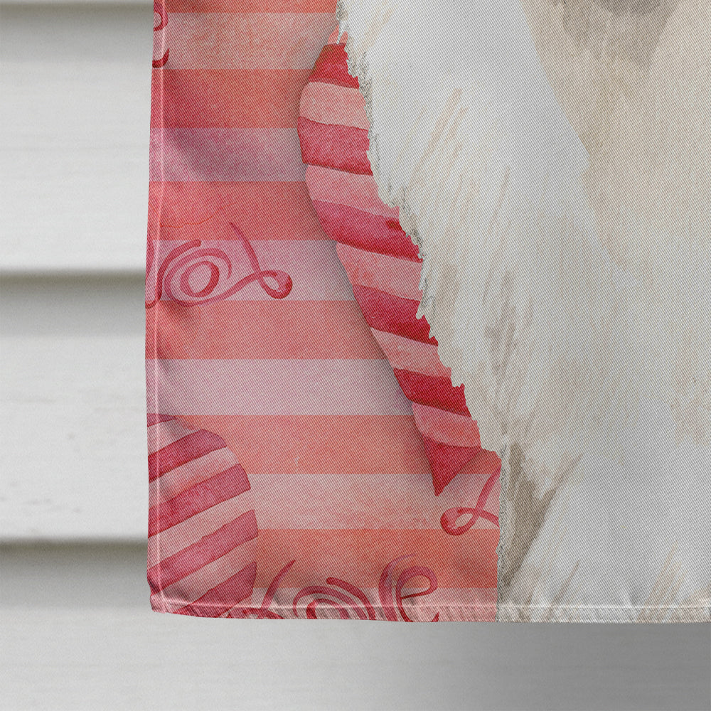 Love a Japanese Spitz House Flag 28x40 Porch Sleeve Pole Decorative Outside Yard Banner Artwork Wall Hanging, Polyester