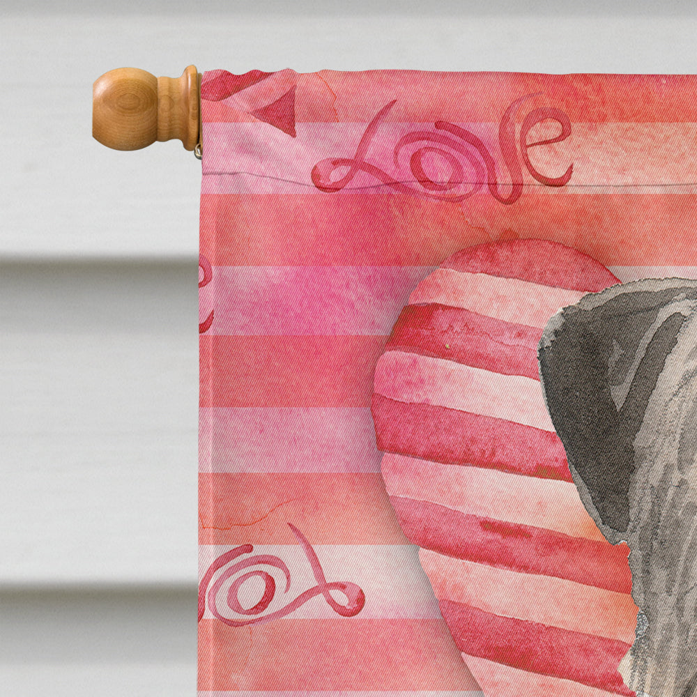 Love a Irish Wolfhound House Flag 28x40 Porch Sleeve Pole Decorative Outside Yard Banner Artwork Wall Hanging, Polyester