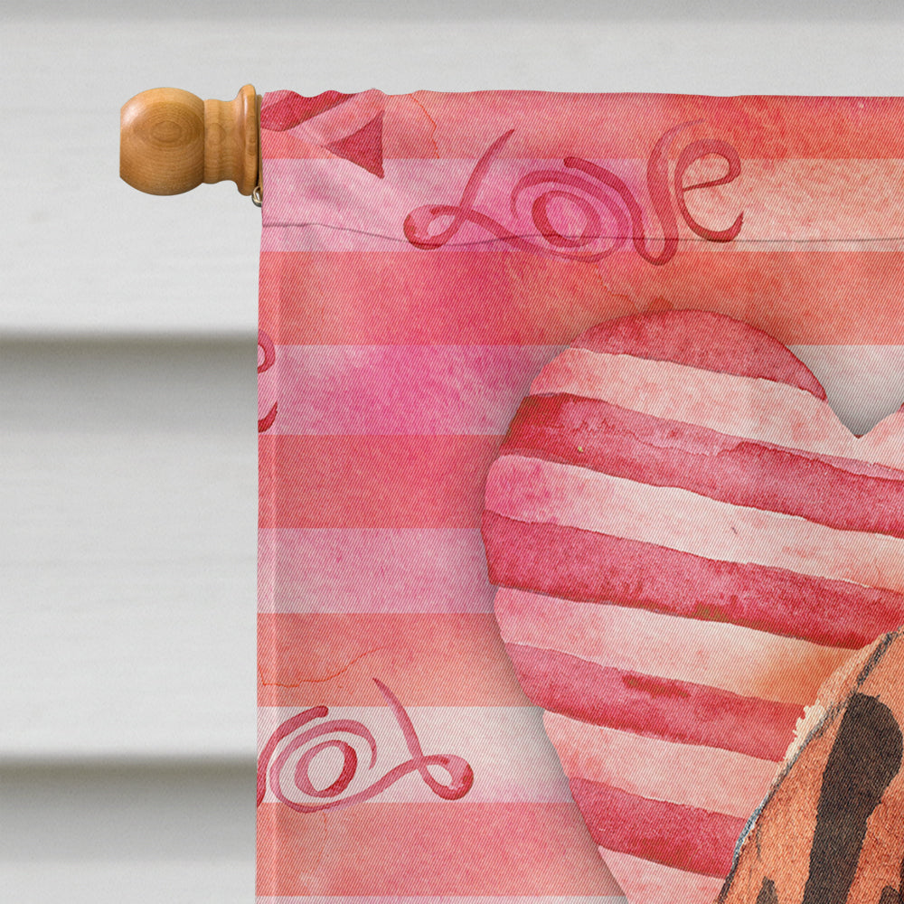Love a Vizsla House Flag 28x40 Porch Sleeve Pole Decorative Outside Yard Banner Artwork Wall Hanging, Polyester