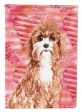 Love a Cavapoo House Flag 28x40 Porch Sleeve Pole Decorative Outside Yard Banner Artwork Wall Hanging, Polyester