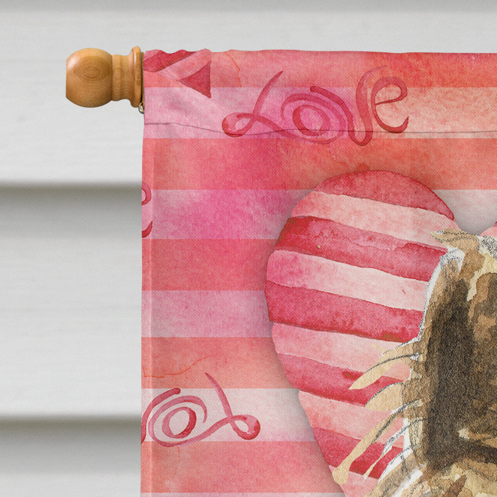 Love a Cairn Terrier House Flag 28x40 Porch Sleeve Pole Decorative Outside Yard Banner Artwork Wall Hanging, Polyester