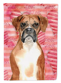 Love a Boxer House Flag 28x40 Porch Sleeve Pole Decorative Outside Yard Banner Artwork Wall Hanging, Polyester