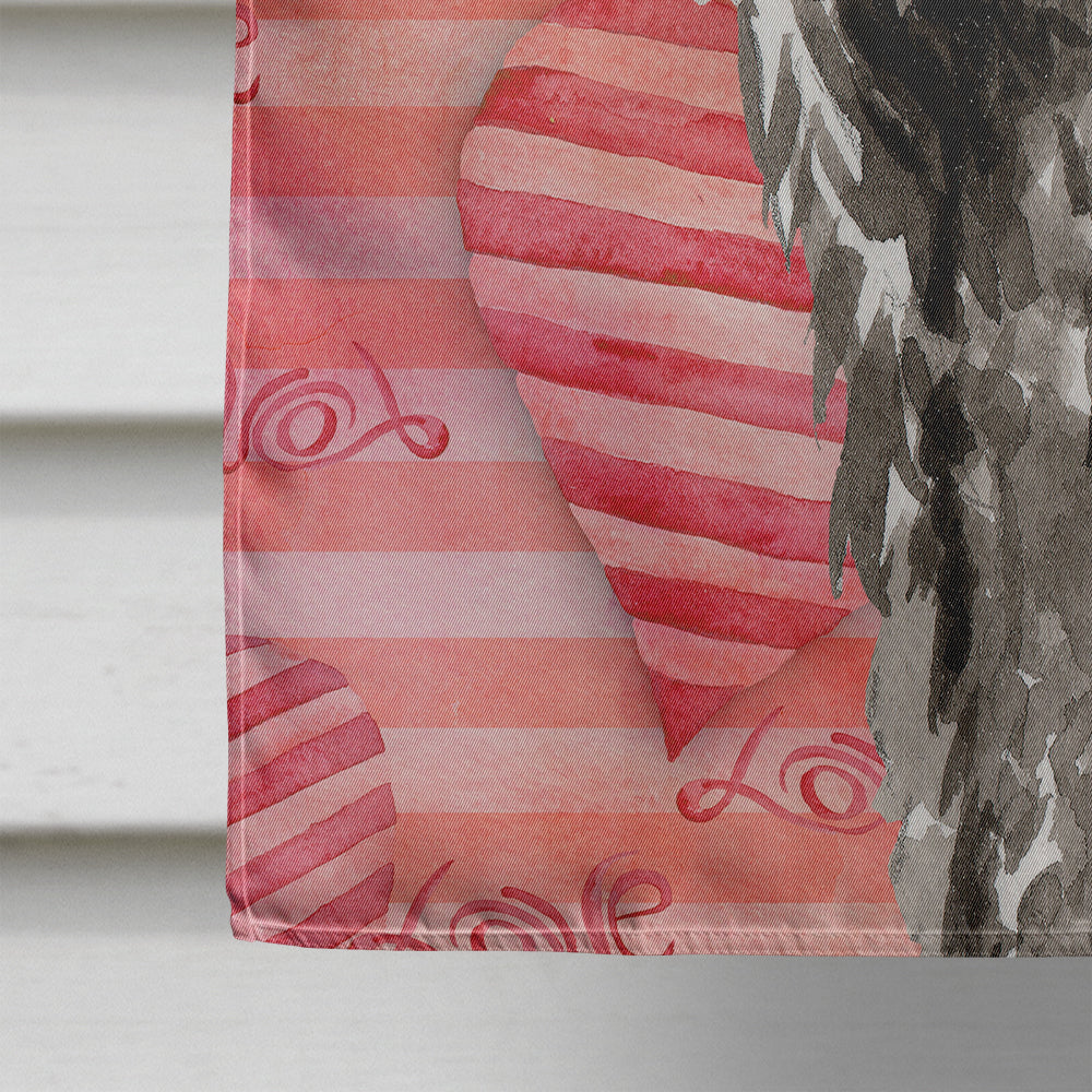 Love a Bouvier des Flandres House Flag 28x40 Porch Sleeve Pole Decorative Outside Yard Banner Artwork Wall Hanging, Polyester
