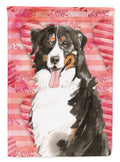 Love a Bernese Mountain Dog House Flag 28x40 Porch Sleeve Pole Decorative Outside Yard Banner Artwork Wall Hanging, Polyester
