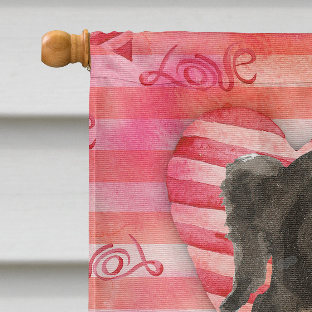 Love a Bernese Mountain Dog House Flag 28x40 Porch Sleeve Pole Decorative Outside Yard Banner Artwork Wall Hanging, Polyester