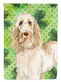 Shamrocks Spinone Italiano House Flag 28x40 Porch Sleeve Pole Decorative Outside Yard Banner Artwork Wall Hanging, Polyester
