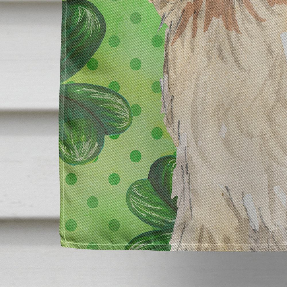 Shamrocks Spinone Italiano House Flag 28x40 Porch Sleeve Pole Decorative Outside Yard Banner Artwork Wall Hanging, Polyester