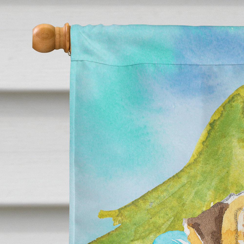 Christmas Tree Fox Terrier House Flag 28x40 Porch Sleeve Pole Decorative Outside Yard Banner Artwork Wall Hanging, Polyester