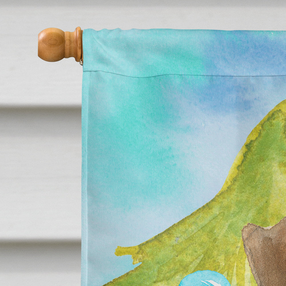 Christmas Tree Welsh Terrier House Flag 28x40 Porch Sleeve Pole Decorative Outside Yard Banner Artwork Wall Hanging, Polyester