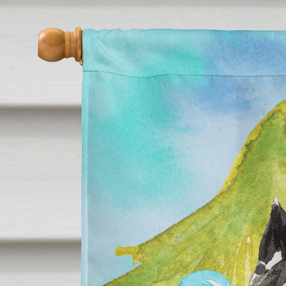 Christmas Tree Bouvier des Flandres House Flag 28x40 Porch Sleeve Pole Decorative Outside Yard Banner Artwork Wall Hanging, Polyester