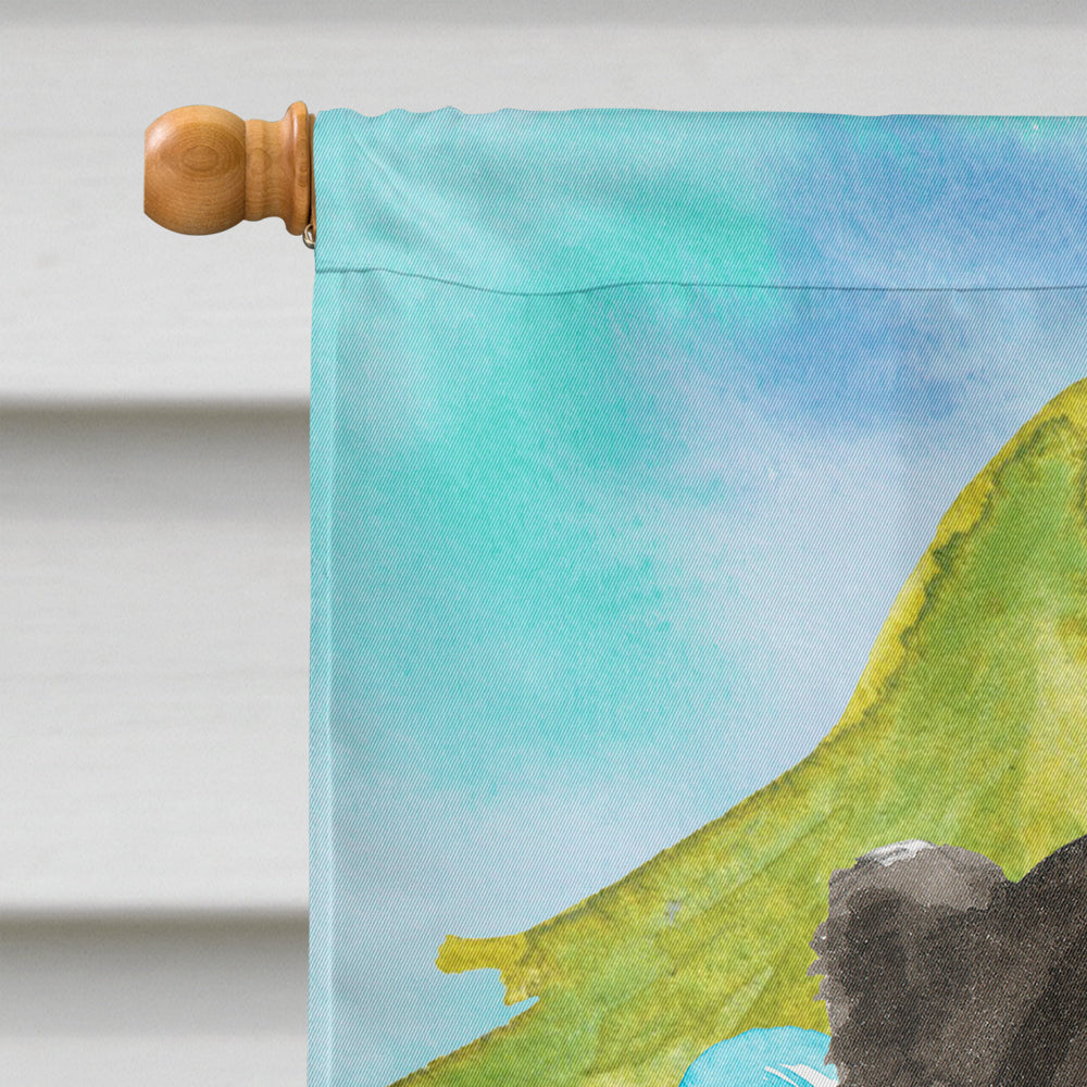 Christmas Tree Bernese Mountain Dog House Flag 28x40 Porch Sleeve Pole Decorative Outside Yard Banner Artwork Wall Hanging, Polyester