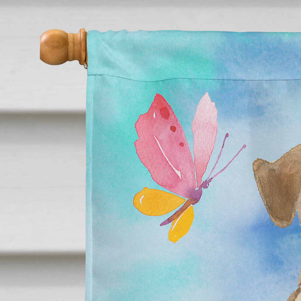 Easter Eggs Welsh Terrier House Flag 28x40 Porch Sleeve Pole Decorative Outside Yard Banner Artwork Wall Hanging, Polyester