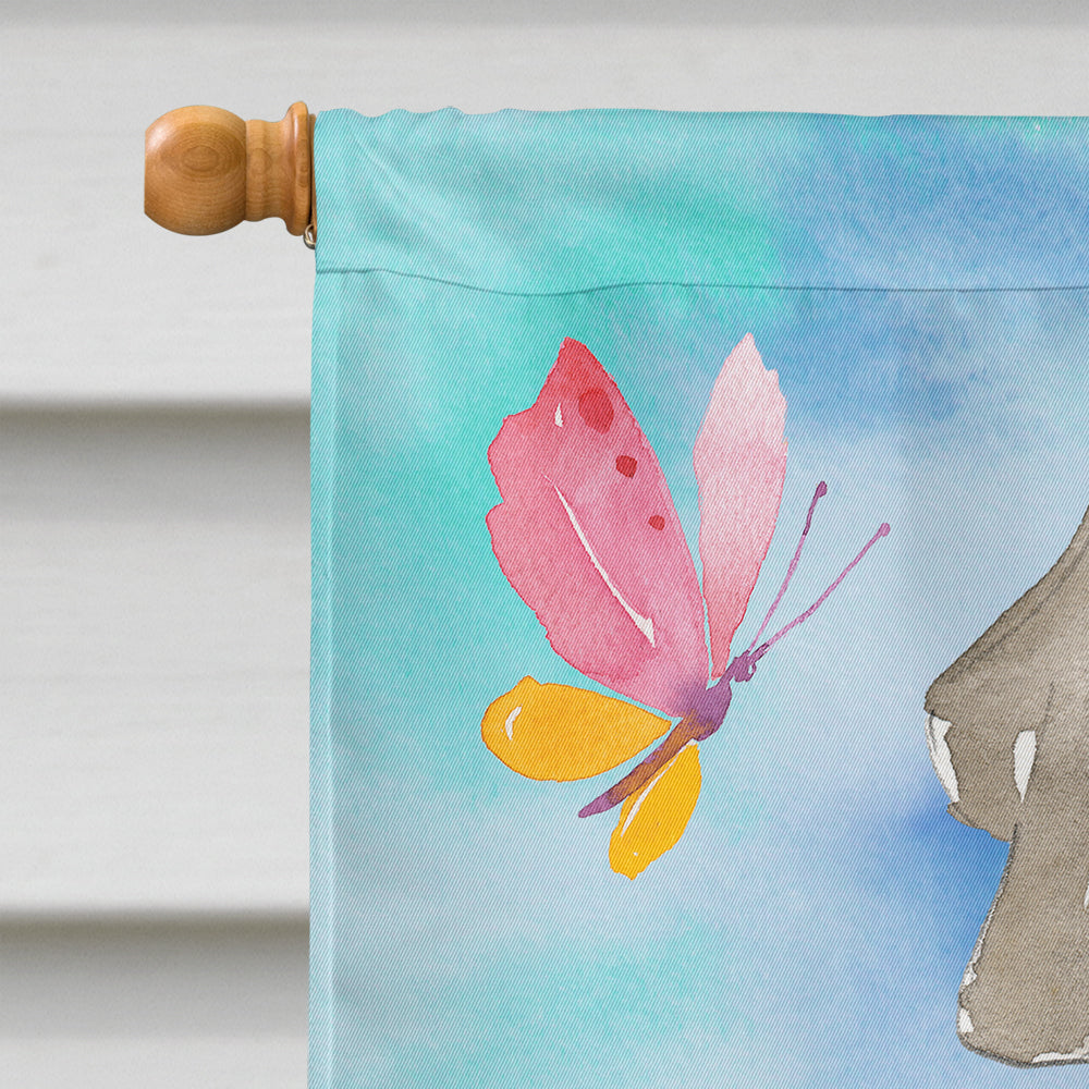 Easter Eggs Weimaraner House Flag 28x40 Porch Sleeve Pole Decorative Outside Yard Banner Artwork Wall Hanging, Polyester