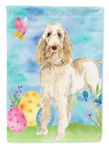 Easter Eggs Spinone Italiano House Flag 28x40 Porch Sleeve Pole Decorative Outside Yard Banner Artwork Wall Hanging, Polyester