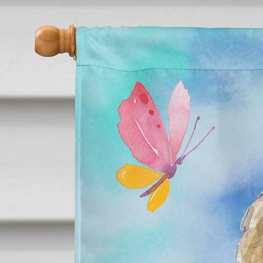 Easter Eggs Spinone Italiano House Flag 28x40 Porch Sleeve Pole Decorative Outside Yard Banner Artwork Wall Hanging, Polyester