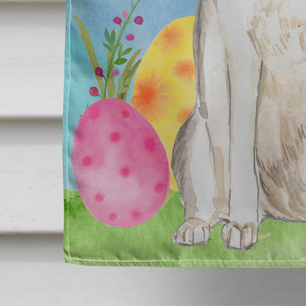 Easter Eggs Siberian Husky House Flag 28x40 Porch Sleeve Pole Decorative Outside Yard Banner Artwork Wall Hanging, Polyester