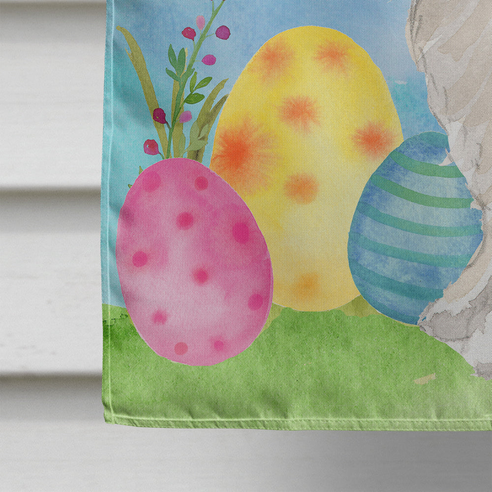 Easter Eggs Shih Tzu Puppy House Flag 28x40 Porch Sleeve Pole Decorative Outside Yard Banner Artwork Wall Hanging, Polyester