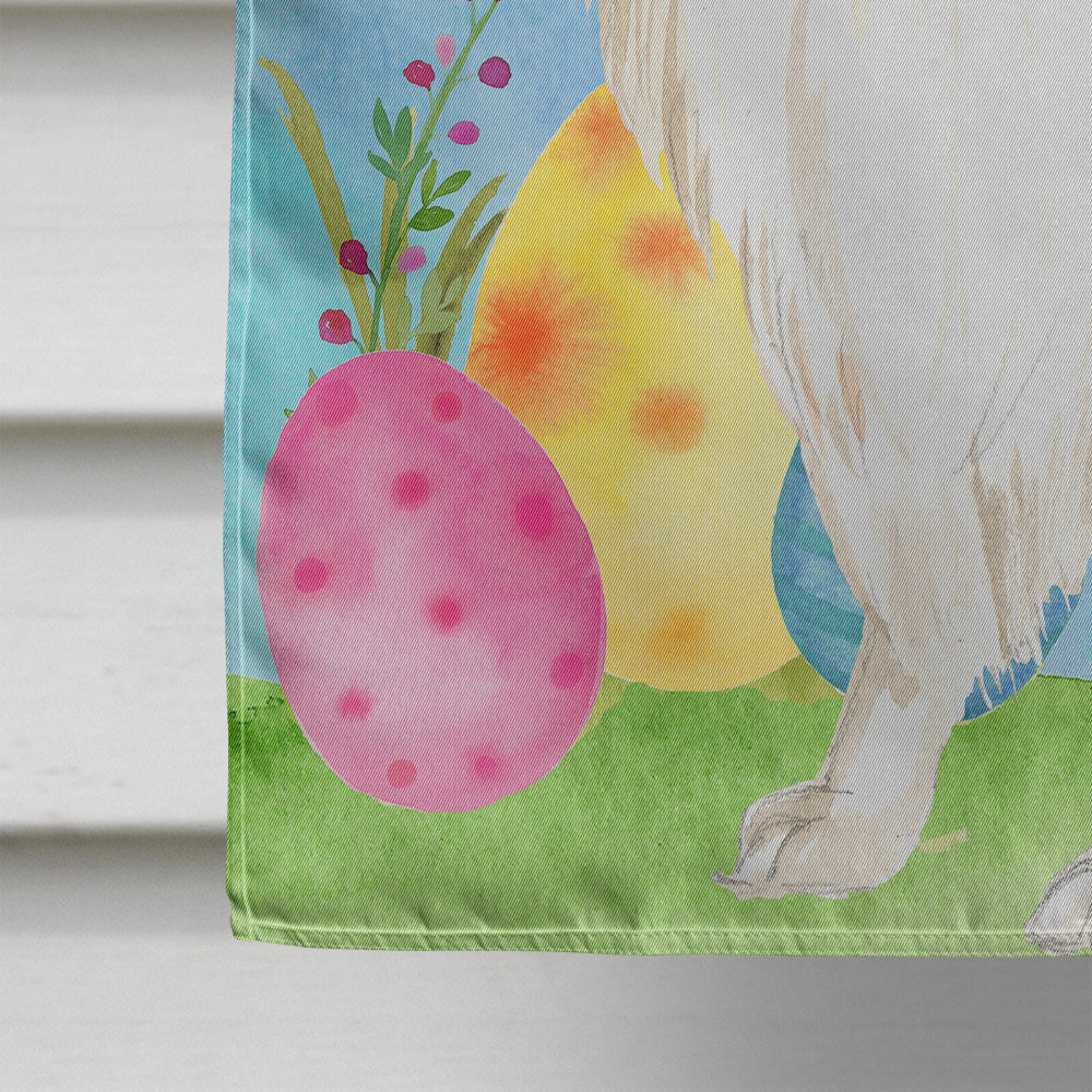 Easter Eggs Sheltie House Flag 28x40 Porch Sleeve Pole Decorative Outside Yard Banner Artwork Wall Hanging, Polyester