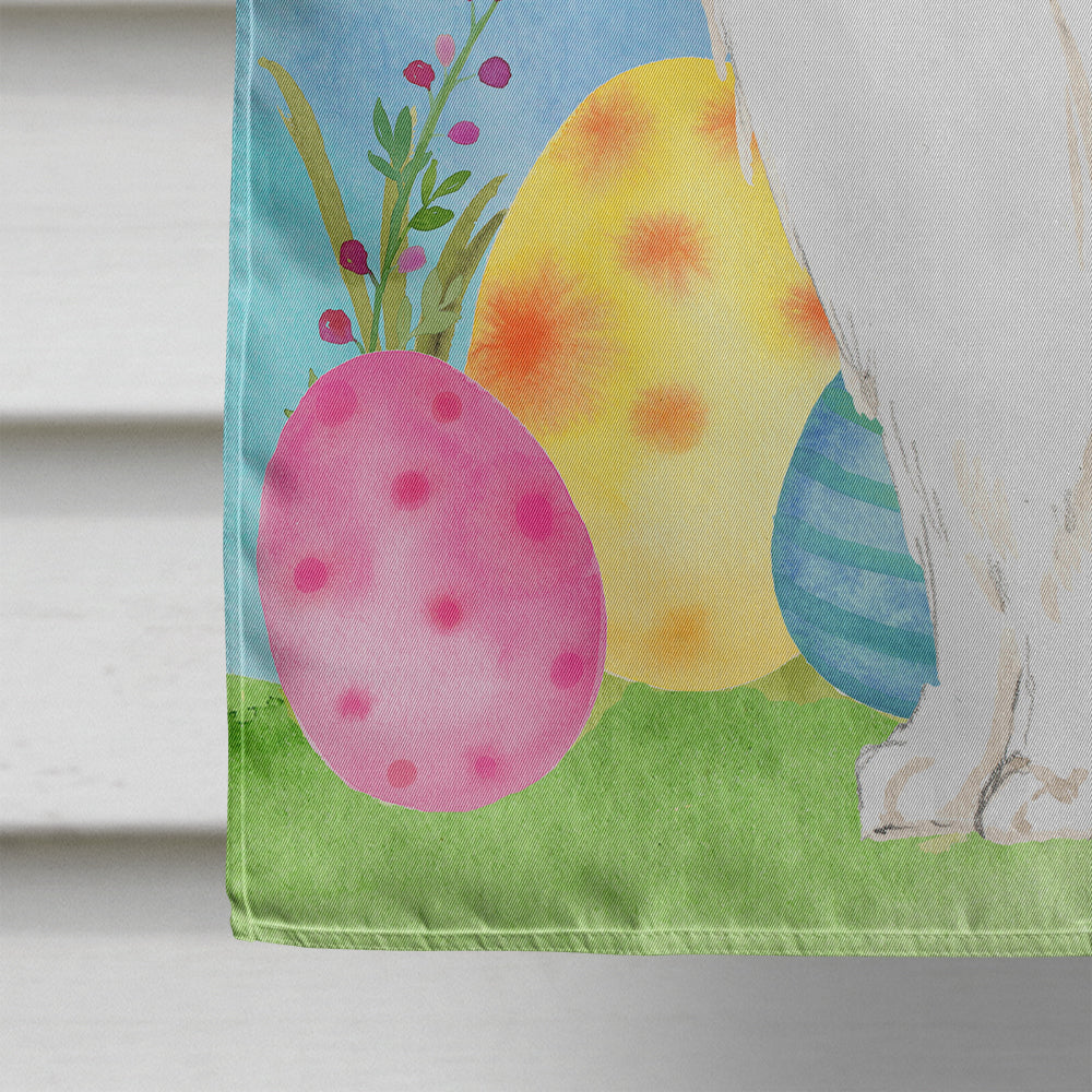 Easter Eggs Rough Collie House Flag 28x40 Porch Sleeve Pole Decorative Outside Yard Banner Artwork Wall Hanging, Polyester