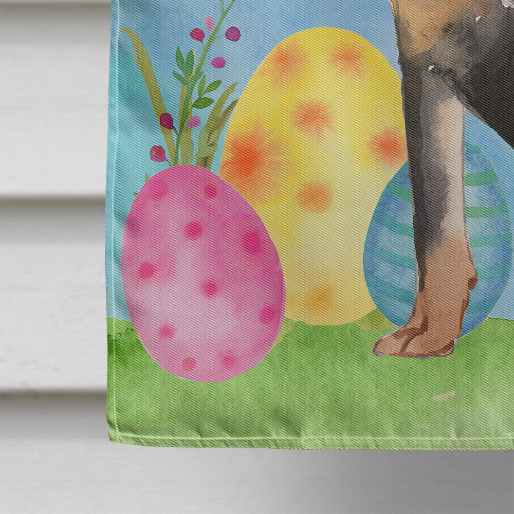 Easter Eggs Rottweiler House Flag 28x40 Porch Sleeve Pole Decorative Outside Yard Banner Artwork Wall Hanging, Polyester