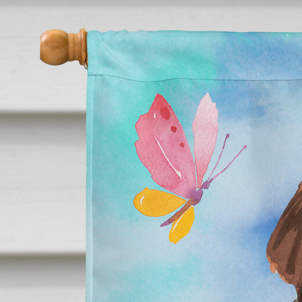 Easter Eggs Newfoundland House Flag 28x40 Porch Sleeve Pole Decorative Outside Yard Banner Artwork Wall Hanging, Polyester