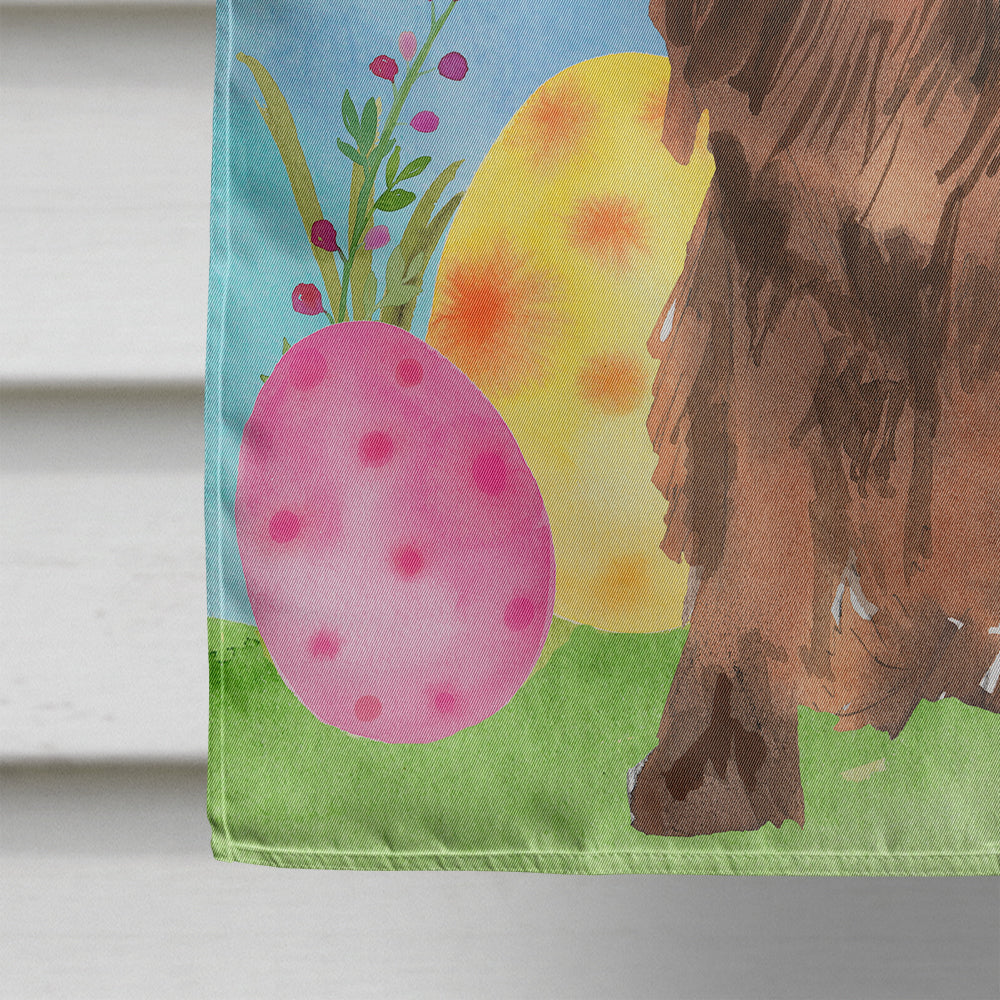 Easter Eggs Newfoundland House Flag 28x40 Porch Sleeve Pole Decorative Outside Yard Banner Artwork Wall Hanging, Polyester